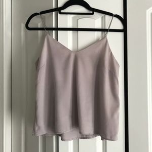 Nordstrom Lush Silky Satin Camisole Small Lilac Ta